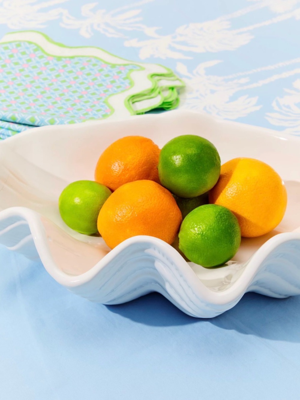 Lilly Pulitzer White Shell Ceramic Serving Dish